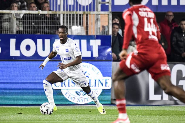 FOOTBALL : AJ Auxerre vs Stade Brestois 29 - Ligue 1 - JournÃ e 27 - 21 03 2026 Lamine Sy (AJ Auxerre) AuxerreFrance  Copyright: xBaptistexAutissierx
