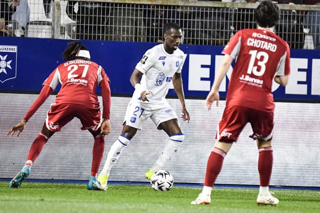FOOTBALL : AJ Auxerre vs Stade Brestois 29 - Ligue 1 - JournÃ e 27 - 21 03 2026 Lamine Sy (AJ Auxerre) AuxerreFrance  Copyright: xBaptistexAutissierx
