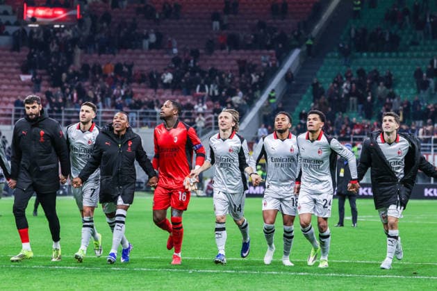 AC Milan vs Torino FC - Serie A 2025 26 - 21 03 2026 AC Milan players celebrate the victory at the end of the match during Serie A 2025 26 football match between AC Milan and Torino FC at San Siro Stadium in Milan Copyright: xBEAUTIFULxSPORTS Carabellix