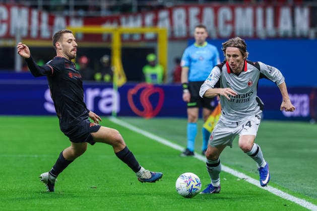 AC Milan vs Torino FC - Serie A 2025 26 - 21 03 2026 Luka Modric of AC Milan seen in action during Serie A 2025 26 football match between AC Milan and Torino FC at San Siro Stadium in Milan Copyright: xBEAUTIFULxSPORTS Carabellix