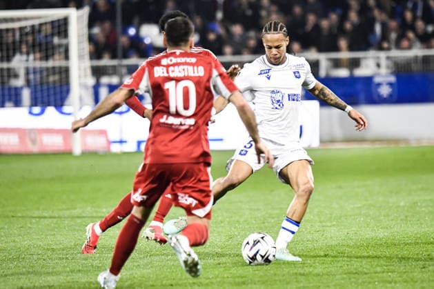 FOOTBALL : AJ Auxerre vs Stade Brestois 29 - Ligue 1 - JournÃ e 27 - 21 03 2026 Kevin Danois (AJ Auxerre) AuxerreFrance  Copyright: xBaptistexAutissierx