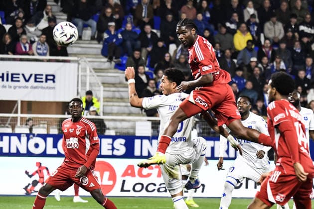 FOOTBALL : AJ Auxerre vs Stade Brestois 29 - Ligue 1 - JournÃ e 27 - 21 03 2026 Junior Dina Ebimbe (Stade Brestois) AuxerreFrance  Copyright: xBaptistexAutissierx