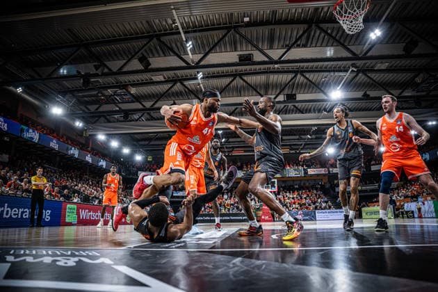 1. Basketball Bundesliga, easyCredit BBL, Saison 2025 2026, Herren, Hauptrunde, 25. Spieltag, 21.03.2026, RASTA Vechta - NINERS Chemnitz Lloyd Pandi ( 41 - RASTA Vechta) in Aktion Vechta RASTA Dome Niedersachsen Deutschland