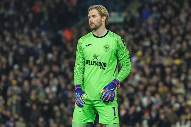 Premier League: Leeds United vs Brentford Brentford goalkeeper Caoimhin Kelleher during the Premier League match Leeds United vs Brentford at Elland Road, Leeds, United Kingdom on 21 March 2026 (Photo by Mark Cosgrove News Images) Leeds Elland Road West Yorkshire United Kingdom Copyright: xMarkxCosgrove NewsxImagesx