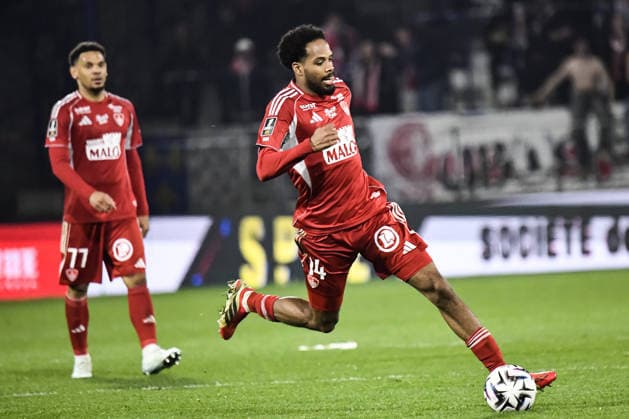 FOOTBALL : AJ Auxerre vs Stade Brestois 29 - Ligue 1 - JournÃ e 27 - 21 03 2026 Remy Labeau Lascary (Stade Brestois) AuxerreFrance  Copyright: xBaptistexAutissierx