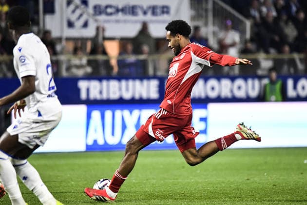 FOOTBALL : AJ Auxerre vs Stade Brestois 29 - Ligue 1 - JournÃ e 27 - 21 03 2026 Remy Labeau Lascary (Stade Brestois) AuxerreFrance  Copyright: xBaptistexAutissierx