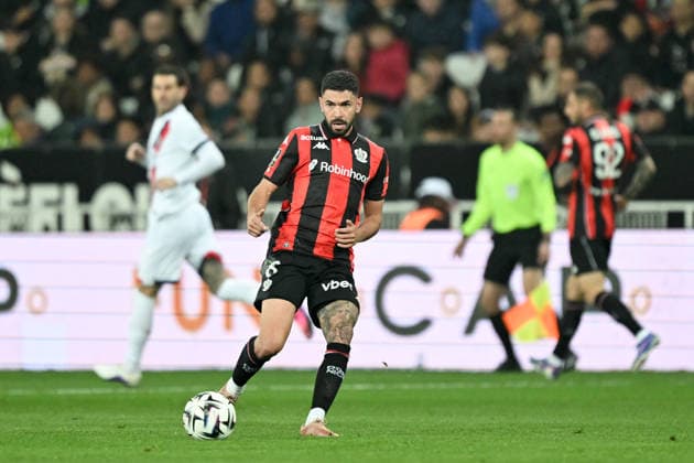 OGC Nice v Paris Saint-Germain - Ligue 1 McDonald s 2025 2026 08 Morgan SANSON (ogcn) during the Ligue 1 McDonald s match between Nice and Paris Saint-Germain at Allianz Riviera on March 21, 2026 in Nice, France. Nice France  Copyright: xFEPx 776348332