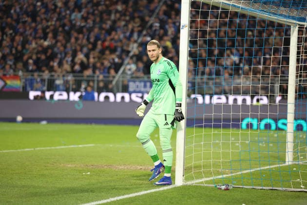 21.03.2026, xrekx, Fussball 2.Bundesliga, SV Darmstadt 98 - FC Schalke 04 v.l. Loris Karius (FC Schalke 04) (DFL DFB REGULATIONS PROHIBIT ANY USE OF PHOTOGRAPHS as IMAGE SEQUENCES and or QUASI-VIDEO) Darmstadt