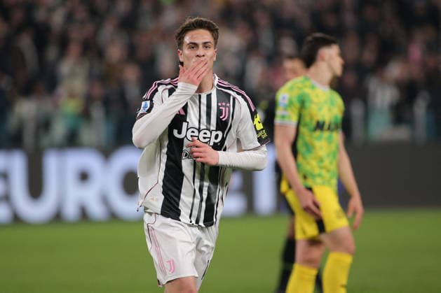 CALCIO - Serie A - Juventus FC vs US Sassuolo Kenan Yildiz (Juventus FC) celebrates during Juventus FC vs US Sassuolo, Italian soccer Serie A match in Turin, Italy, March 21 2026 Turin Italy  Copyright: xIPAxSport ABACAx
