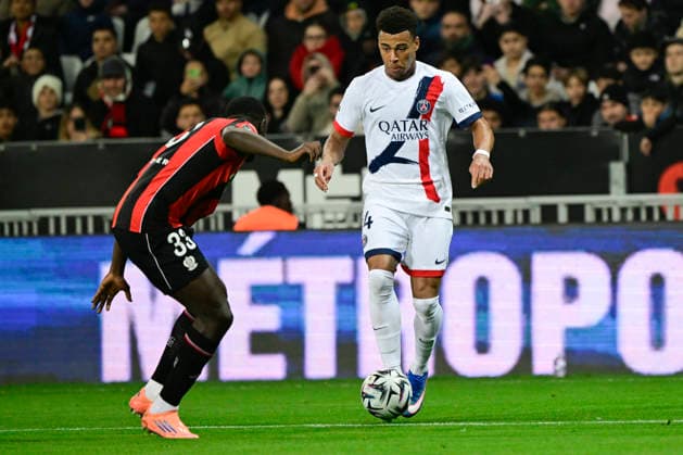 FOOTBALL : OGC Nice VS Paris Saint-Germain - Ligue 1 McDonald s - 21 03 2026 DÃ sirÃ DouÃ (PSG) - Ligue 1 McDonald™s match between OGC Nice and Paris Saint Germain on March 21, 2026 at the Allianz Riviera Stadium in Nice. NiceFrance  Copyright: xWilliamxCannarellax