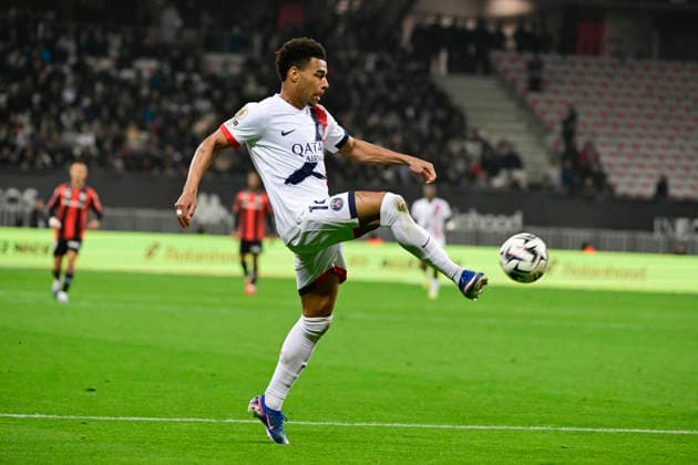 FOOTBALL : OGC Nice VS Paris Saint-Germain - Ligue 1 McDonald s - 21 03 2026 DÃ sirÃ DouÃ (PSG) - Ligue 1 McDonald™s match between OGC Nice and Paris Saint Germain on March 21, 2026 at the Allianz Riviera Stadium in Nice. NiceFrance  Copyright: xWilliamxCannarellax