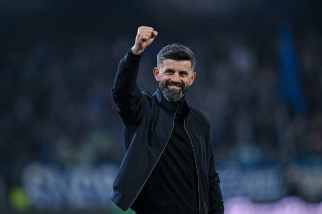 21.03.2026, Fussball, 2. Bundesliga, Saison 2025 2026, 26. Spieltag, SV Darmstadt 98 - FC Schalke 04, Trainer Miron Muslic (FC Schalke 04) xRHR-FOTO YYx