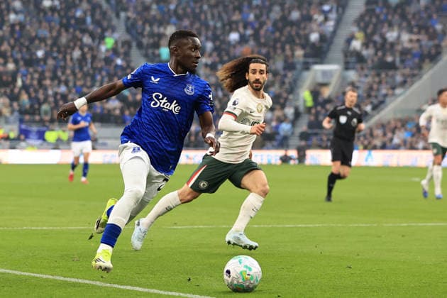 21st March 2026; Hill Dickinson Stadium, Liverpool, England; Premier League Football, Everton versus Chelsea; Idrissa Gana Gueye of Everton runs with the ball  DavidxBlunsden Content restricted for UK based newspaper