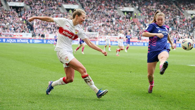 21.03.26 Frauen VfB Stuttgart - 1. FSV Mainz 05 Deutschland, Stuttgart, 21.03.2026, Fussball, Frauen, 2. Bundesliga, Saison 2025 2026, VfB Stuttgart - 1. FSV Mainz 05: Maximiliane Rall (VfB Stuttgart).