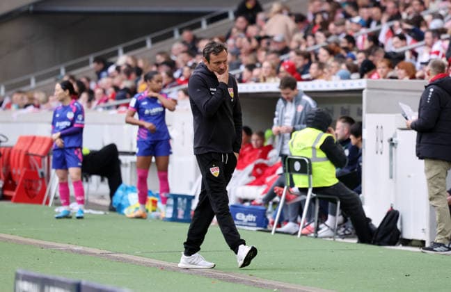 21.03.26 Frauen VfB Stuttgart - 1. FSV Mainz 05 Deutschland, Stuttgart, 21.03.2026, Fussball, Frauen, 2. Bundesliga, Saison 2025 2026, VfB Stuttgart - 1. FSV Mainz 05: Heiko Gerber (Trainer VfB Stuttgart).