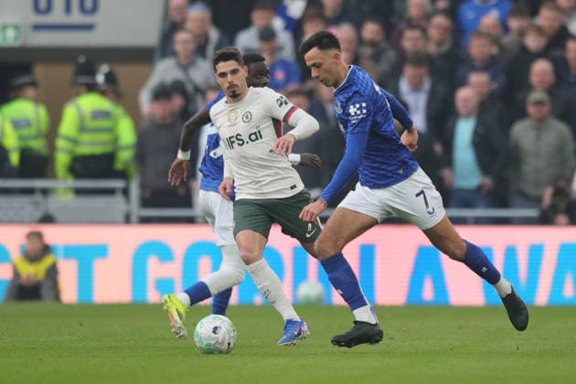 Everton v Chelsea, Premier League Dwight McNeil of Everton during the Premier League match between Everton and Chelsea at Hill Dickinson Stadium, Liverpool, UK on 21 March 2026. Liverpool Hill Dickinson Stadium Merseyside UK Editorial use only DataCo restrictions apply See www.football-dataco.com , Copyright: xAlunxRobertsx PSI-23944-0231