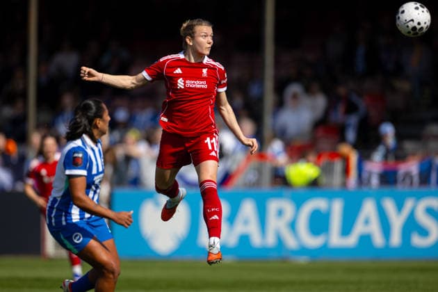 Football - FA Women™s Super League - Brighton & Hove Albion FC Women v Liverpool FC Women CRAWLEY, ENGLAND - Sunday, March 22, 2026: Liverpool s Beata Olsson during the FA Women™s Super League match between Brighton & Hove Albion FC Women and Liverpool FC Women at Broadfield Stadium. (Photo by David Rawcliffe Propaganda) CRAWLEY Broadfield Stadium WEST SUSSEX ENGLAND  Copyright: xPropagandax P2026-03-22-Brighton_W_Liverpool_W-117