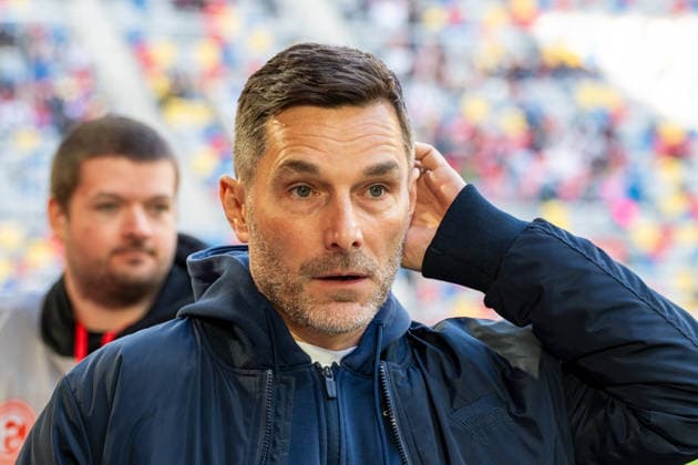 Deutschland: 2.Bundesliga 2025 26 Fortuna Düsseldorf vs Hertha BSC, 27. Spieltag - 22.03.2026 - MERKUR SPIEL-ARENA (Düsseldorf): Freisteller, Nahaufnahme, Porträt, Portrait, Einzelfoto Stefan Leitl (Cheftrainer, Hertha BSC)