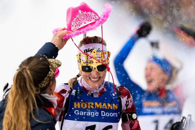 260322 Lisa Theresa Hauser of Austria celebrates after competing in women s 12,5 km mass start during the IBU World Cup on March 22, 2026 in Oslo. Photo: Mathias Bergeld BILDBYRAN kod MB MB1353 skidskytte biathlon skiskyting världscupen ibu world cup masstart mass start dam bbeng kvinner women celebrate jubel *** 260322 Lisa Theresa Hauser of Austria celebrates after competing in women s 12,5 km mass start during the IBU World Cup on March 22, 2026 in Oslo Photo Mathias Bergeld BILDBYRAN kod MB MB1353 biathlon biathlon biathlon world cup ibu world cup masstart mass start dam bbeng kvinner women celebrate jubel  Copyright: MATHIASxBERGELD BB260322MB027