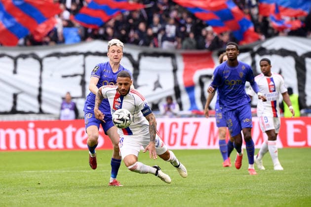 Olympique Lyonnais v AS Monaco - Ligue 1 McDonald s 2025 2026 10 Aleksandr GOLOVIN (asm) - 08 Corentin TOLISSO (ol) during the Ligue 1 McDonald s match between Lyon and Monaco at Groupama Stadium on March 22, 2026 in Lyon, France. Lyon France  Copyright: xFEPx 776348333