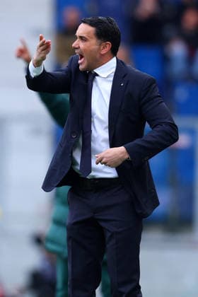 March 22, 2026, Bergamo, ITALY: Atalanta s coach Raffaele Palladino reacts during the Italian Serie A soccer match Atalanta BC vs Hellas Verona FC at the New Balance Arena in Bergamo, Italy, 22 March 2026..ANSA MICHELE MARAVIGLIA Soccer: Serie A; Atalanta-Hellas Verona  - ZUMAa110 20260322_zaf_a110_080 Copyright: xMichelexMaravigliax