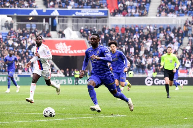 Olympique Lyonnais v AS Monaco - Ligue 1 McDonald s 2025 2026 09 Folarin BALOGUN (asm) during the Ligue 1 McDonald s match between Lyon and Monaco at Groupama Stadium on March 22, 2026 in Lyon, France. Lyon France  Copyright: xFEPx 776348333