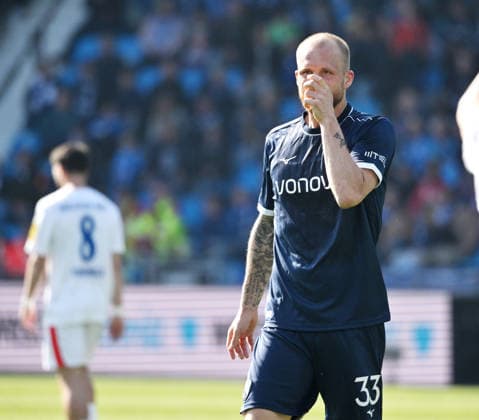 Philipp Hofmann (VfL Bochum) 22.03.2026, Fussball 2. Bundesliga, Saison 2025 2026, 27. Spieltag, VfL Bochum - Holstein Kiel DFL regulations prohibit any use of photographs as image sequences and or quasi-video Bochum Vonovia Ruhrstadion Nordrhein Westfalen Deutschland