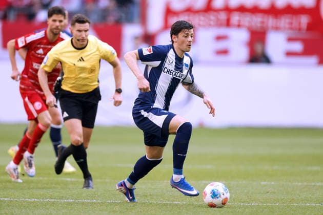 KOWNACKI David Team Hertha BSC 2. Fussball Bundesliga Saison 2025-2026 Spiel Fortuna Duesseldorf - Hertha BSC 2 : 5 am 22.03. 2026 in Duesseldorf DFL REGULATIONS PROHIBIT ANY USE OF PHOTOGRAPHS as IMAGE SEQUENCES and or QUASI-VIDEO