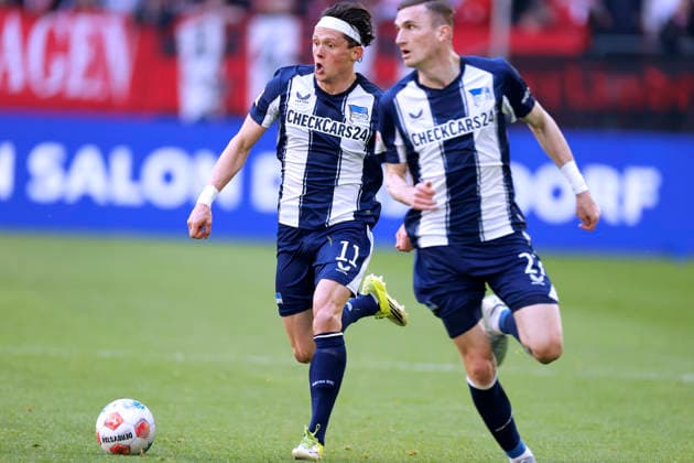 REESE Fabian Kapitaen Team Hertha BSC 2. Fussball Bundesliga Saison 2025-2026 Spiel Fortuna Duesseldorf - Hertha BSC 2 : 5 am 22.03. 2026 in Duesseldorf DFL REGULATIONS PROHIBIT ANY USE OF PHOTOGRAPHS as IMAGE SEQUENCES and or QUASI-VIDEO