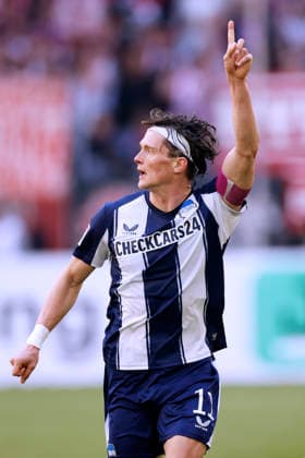REESE Fabian Kapitaen Team Hertha BSC 2. Fussball Bundesliga Saison 2025-2026 Spiel Fortuna Duesseldorf - Hertha BSC 2 : 5 am 22.03. 2026 in Duesseldorf DFL REGULATIONS PROHIBIT ANY USE OF PHOTOGRAPHS as IMAGE SEQUENCES and or QUASI-VIDEO