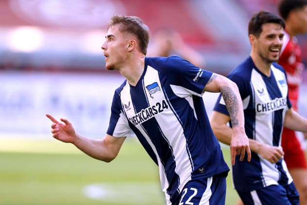 WINKLER Marten Team Hertha BSC 2. Fussball Bundesliga Saison 2025-2026 Spiel Fortuna Duesseldorf - Hertha BSC 2 : 5 am 22.03. 2026 in Duesseldorf DFL REGULATIONS PROHIBIT ANY USE OF PHOTOGRAPHS as IMAGE SEQUENCES and or QUASI-VIDEO
