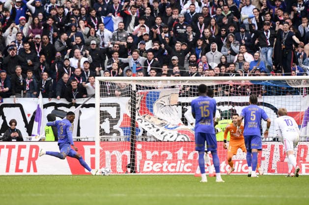 Olympique Lyonnais v AS Monaco - Ligue 1 McDonald s 2025 2026 09 Folarin BALOGUN (asm) during the Ligue 1 McDonald s match between Lyon and Monaco at Groupama Stadium on March 22, 2026 in Lyon, France. Lyon France  Copyright: xFEPx 776348333