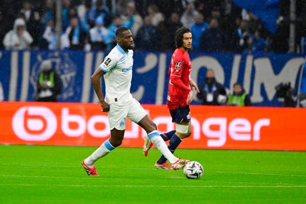 FOOTBALL : Olympique de Marseille VS LOSC - Ligue 1 McDonald s - 22 03 2026 Geoffrey Kondogbia (OM) - Ligue 1 McDonald™s match between Olympique de Marseille and LOSC on March 22, 2026 at the Orange Velodrome Stadium in Marseille. MarseilleFrance  Copyright: xWilliamxCannarellax