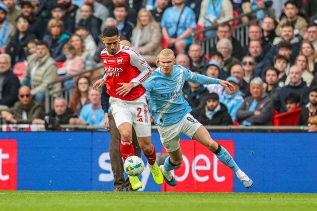 Carabao Cup Final Arsenal v Manchester City Rayan Cherki of Manchester City during the Carabao Cup Final match Arsenal vs Manchester City at Emirates, London, United Kingdom on 22 March 2026 (Photo by Alfie Cosgrove News Images) London Emirates Greater London United Kingdom Copyright: xAlfiexCosgrove NewsxImagesx