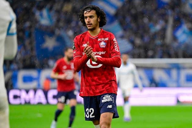 FOOTBALL : Olympique de Marseille VS LOSC - Ligue 1 McDonald s - 22 03 2026 Ayyoub Bouaddi (LOSC) - Ligue 1 McDonald™s match between Olympique de Marseille and LOSC on March 22, 2026 at the Orange Velodrome Stadium in Marseille. MarseilleFrance  Copyright: xWilliamxCannarellax