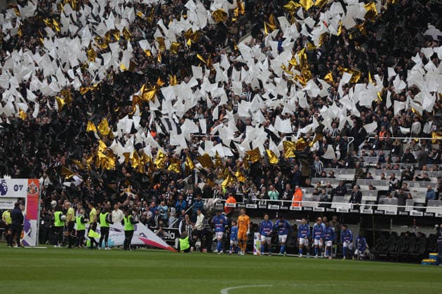 Newcastle Upon Tyne, England, 22nd March 2026. General view during the Newcastle United vs Sunderland Premier League match at St. James Park, Newcastle Upon Tyne. Picture credit should read: Nigel Roddis Sportimage EDITORIAL USE ONLY. No use with unauthorised audio, video, data, fixture lists, club league logos or live services. Online in-match use limited to 120 images, no video emulation. No use in betting, games or single club league player publications. SPI_101_NR_NEWC_SUND SPI-4633-0101