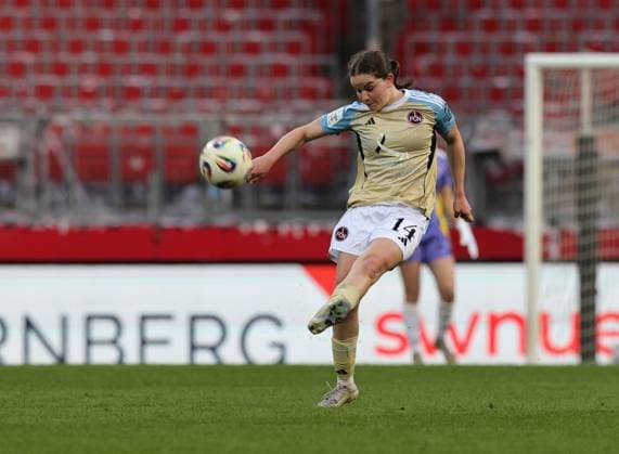 22.03.2026 - Fussball - Saison 2025 2026 - 1. Frauen - Fussball - Bundesliga - 21. Spieltag: 1. FC Nürnberg FCN ( Club ) - 1. FC Köln - Sportfoto Zink DaMa - xdaxmax - Marlene Lindner (14, 1. FC Nürnberg FCN )