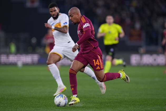 Roma™s Donyell Malen during the Serie A EniLive soccer match between Roma and Lecce at the Rome s Olympic stadium, Italy - Sunday March 22, 2026 - Soccer ( Photo by Alfredo Falcone LaPresse )  Copyright: xAlfredoxFalcone LaPressex