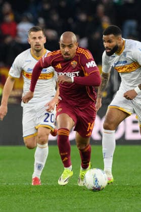 Romaâ??s Donyell Malen during the Italian Football Championship League A Enilive 2025 2026 match between AS Roma vs US Lecce at the Olimpic Stadium in Rome on 22 March 2026.  Copyright: xFabrizioxCorradetti IPAxSportx xipa-agency.netx xx IPA_73299648 IPA_Agency_IPA73299648