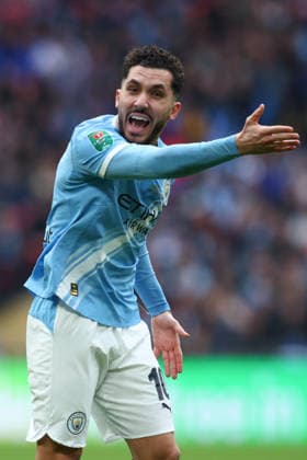 English Football League Cup Final: Arsenal v Manchester City LONDON, UK - 22nd March 2026: Rayan Cherki of Manchester City reacts during the Carabao Cup Final match between Arsenal FC and Manchester City FC at Wembley Stadium London Wembley Stadium England United Kingdom Copyright: xCraigxMercerx xPeakxActionxPhotosx