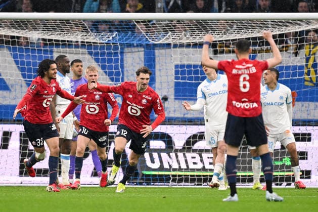 Olympique de Marseille v Lille OSC - Ligue 1 McDonald s 2025 2026 32 Ayyoub BOUADDI (losc) - 12 Thomas MEUNIER (losc) during the Ligue 1 McDonald s match between Marseille and Lille at Stade Velodrome on March 22, 2026 in Marseille, France. Marseille France  Copyright: xFEPx 776348334