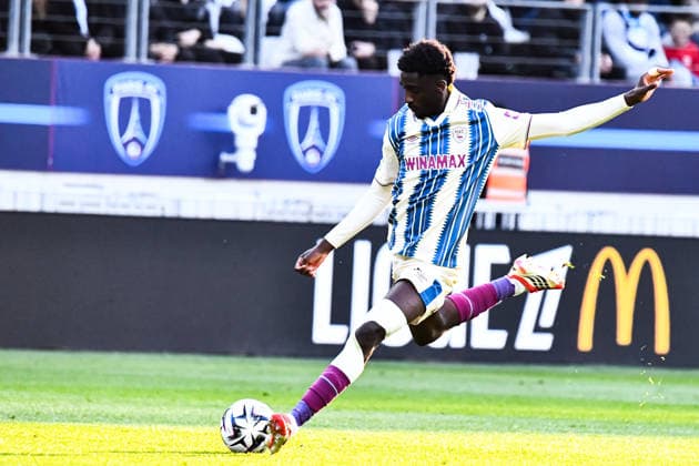 FOOTBALL : Paris FC vs Le Havre AC - Ligue 1 - JournÃ e 27 - 22 03 2026 Simon Ebonog (AC Le Havre) ParisFrance  Copyright: xBaptistexAutissierx