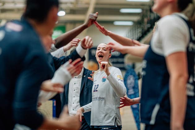 BB-1BL Damen Syntainics MBC Lions - TK Hannover Luchse Anna Alborova (GISA Lions MBC) waehrend der Saison 2025-2026 in der DBBL Toyota Bundesliga Syntainics MBC Lions und TK Hannover Luchse in der SWH Arena am 22. March 2026 in Halle Saale, Sachsen Anhalt, Deutschland