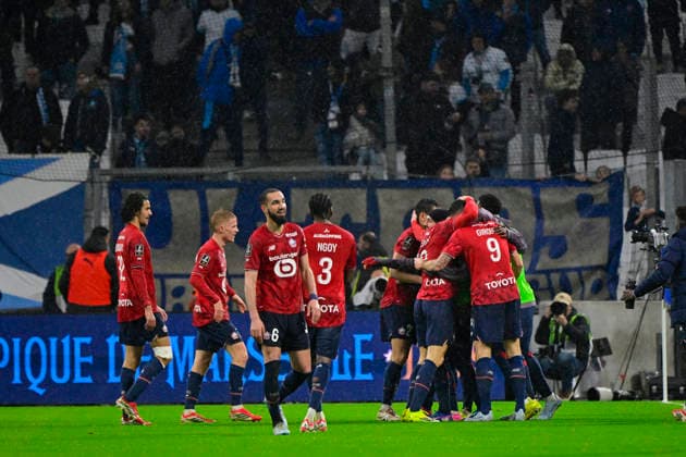 FOOTBALL : Olympique de Marseille VS LOSC - Ligue 1 McDonald s - 22 03 2026 Joy LOSC - But Olivier Giroud - Ligue 1 McDonald™s match between Olympique de Marseille and LOSC on March 22, 2026 at the Orange Velodrome Stadium in Marseille. MarseilleFrance  Copyright: xWilliamxCannarellax