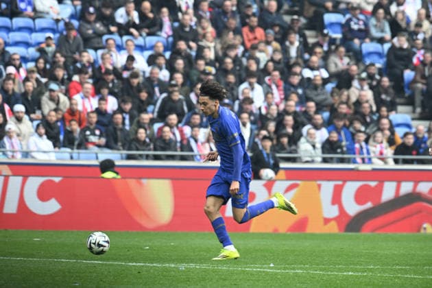 Football : Olympique Lyonnais v AS Monaco - French ligue 1- 22 03 2026 Maghnes AKLIOUECHE of Monaco during the French ligue 1 match between Olympique Lyonnais and AS Monaco at Groupama Stadium Decines Charpieu Lyon on March 22, 2026 , France LYONFrance  Copyright: xMouradxAllilix