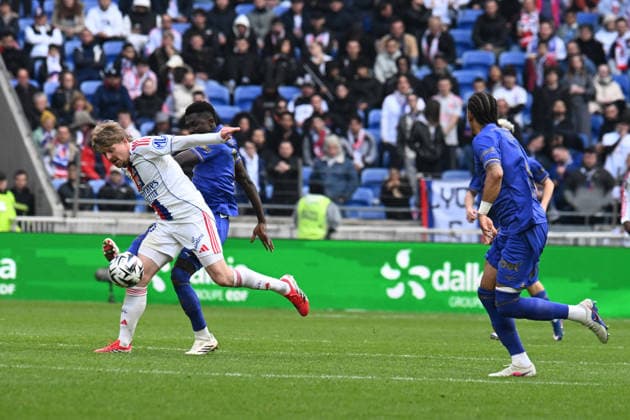 Football : Olympique Lyonnais v AS Monaco - French ligue 1- 22 03 2026 Pavel SULC of Lyon during the French ligue 1 match between Olympique Lyonnais and AS Monaco at Groupama Stadium Decines Charpieu Lyon on March 22, 2026 , France LYONFrance  Copyright: xMouradxAllilix