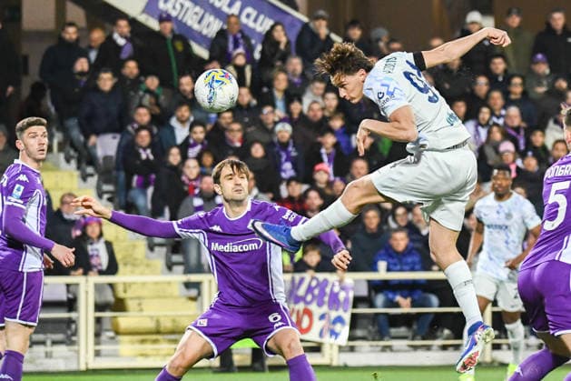 Francesco Pio Esposito (Inter) scores the 1-0 goal during ACF Fiorentina vs Inter - FC Internazionale, Italian soccer Serie A match in Florence, Italy, March 22 2026  Copyright: xFabioxFagiolini IPAxSportx xipa-agency.netx xx IPA_73310454 IPA_Agency_IPA73310454