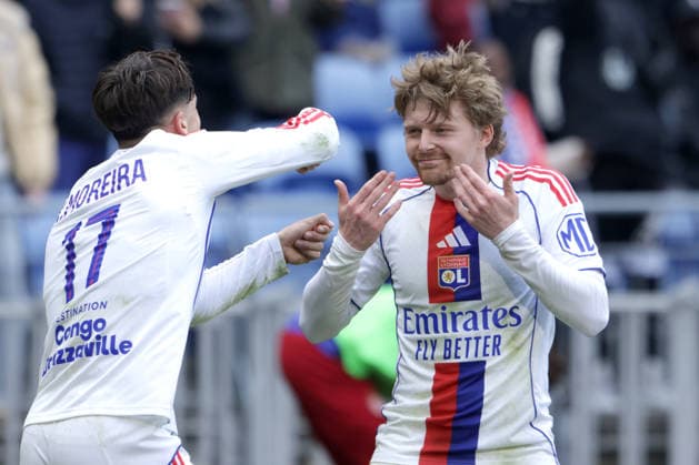 PAVEL SULC, Olympique Lione, Ligue 1, 2025-26, Olympique Lyonnais vs Monaco 1-2, 22-03-2026, Esultanza, Celebration, Jubel LIGUE 1 2025-26 OLYMPIQUE LIONE-MONACO 1-2