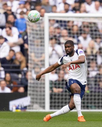 Tottenham Hotspur v Nottingham Forest, Premier League, Football, Tottenham Hotspur Stadium, London, UK - 22 Mar 2026 Kevin Danso of Tottenham Hotspur (4) in action London Tottenham Hotspur Stadium Tottenham GBR, UK NEWSPAPERS OUT Copyright: xEllixBirchx