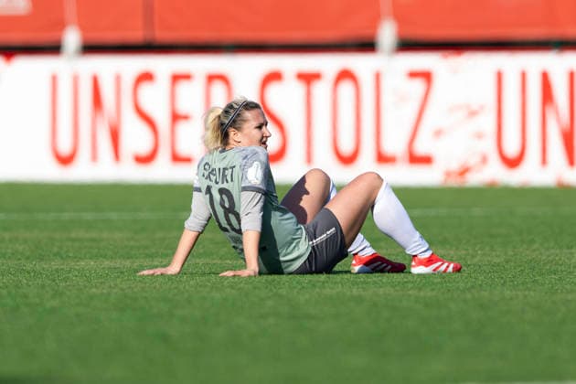 Regionalliga-Nordost Frauen: 1. FC Union Berlin II vs. 1. FFV Erfurt; Berlin; 22.03.2026 Mandy Uhl ( 18; 1. FFV Erfurt) Regionalliga-Nordost Frauen: 1. FC Union Berlin II vs. 1. FFV Erfurt; Trainingszentrum Oberspree KR1; 22.03.2026 Copyright: xBEAUTIFULxSPORTS Duehringx